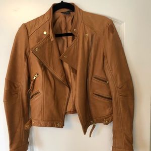 Moda  Genuine Leather Moto Jacket